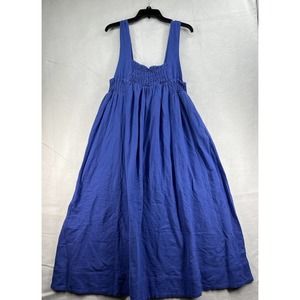 Free People Size Large Sleeveless Pullover Maxi Cotton Dress Purple